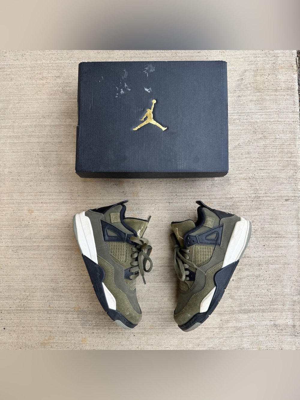 Kids Air Jordan 4 Retro SE Craft “Medium Olive”